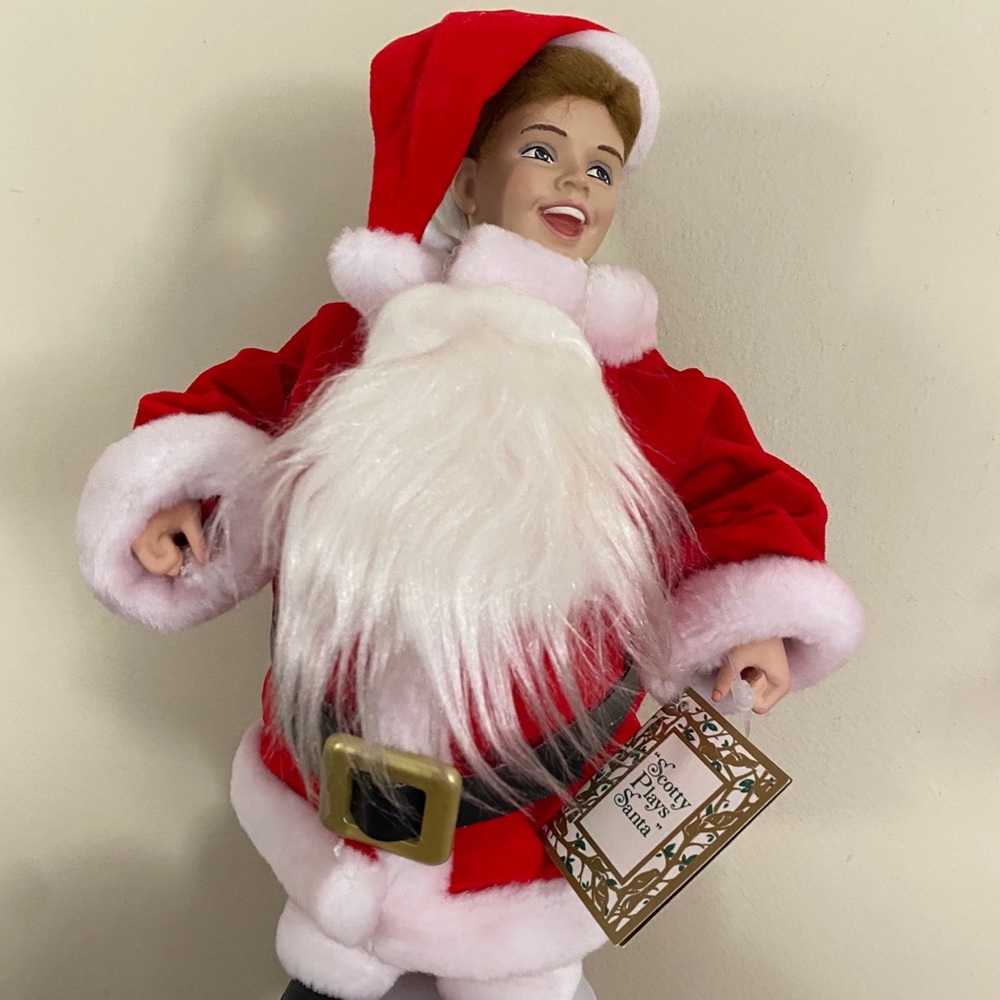 Vintage 1991 Norman Rockwell Ashton Drake Scotty Plays Santa MINT IN BOX